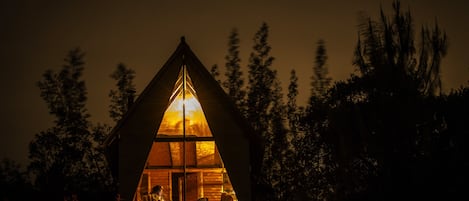 Cabane Panoramique, 1 chambre, salle de bains privée, vue lac | Vue sur les montagnes