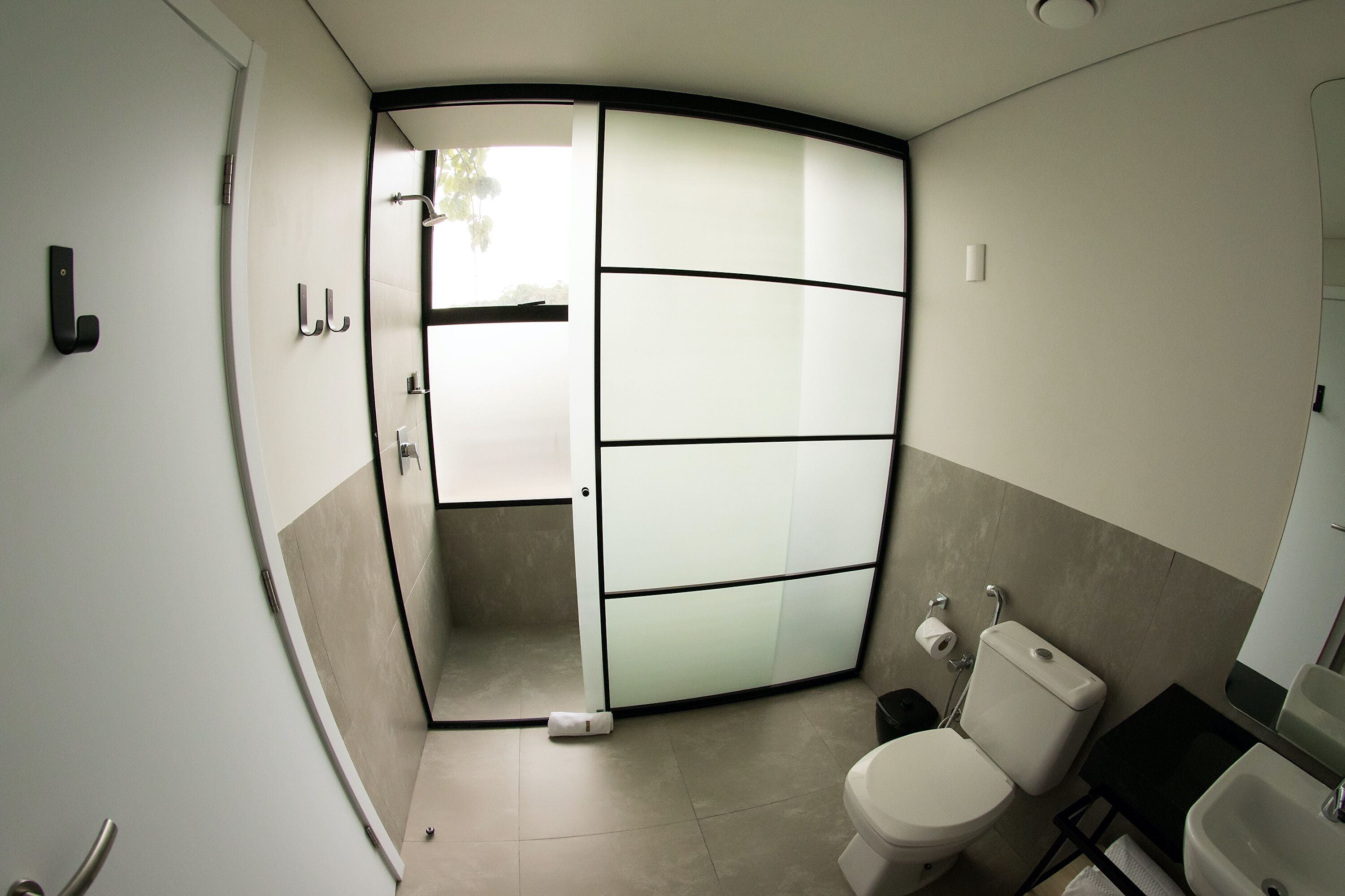 suite | bathroom | shower, designer toiletries, hair dryer, towels