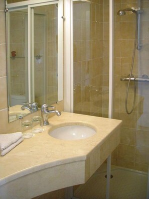 Free toiletries, hair dryer, towels