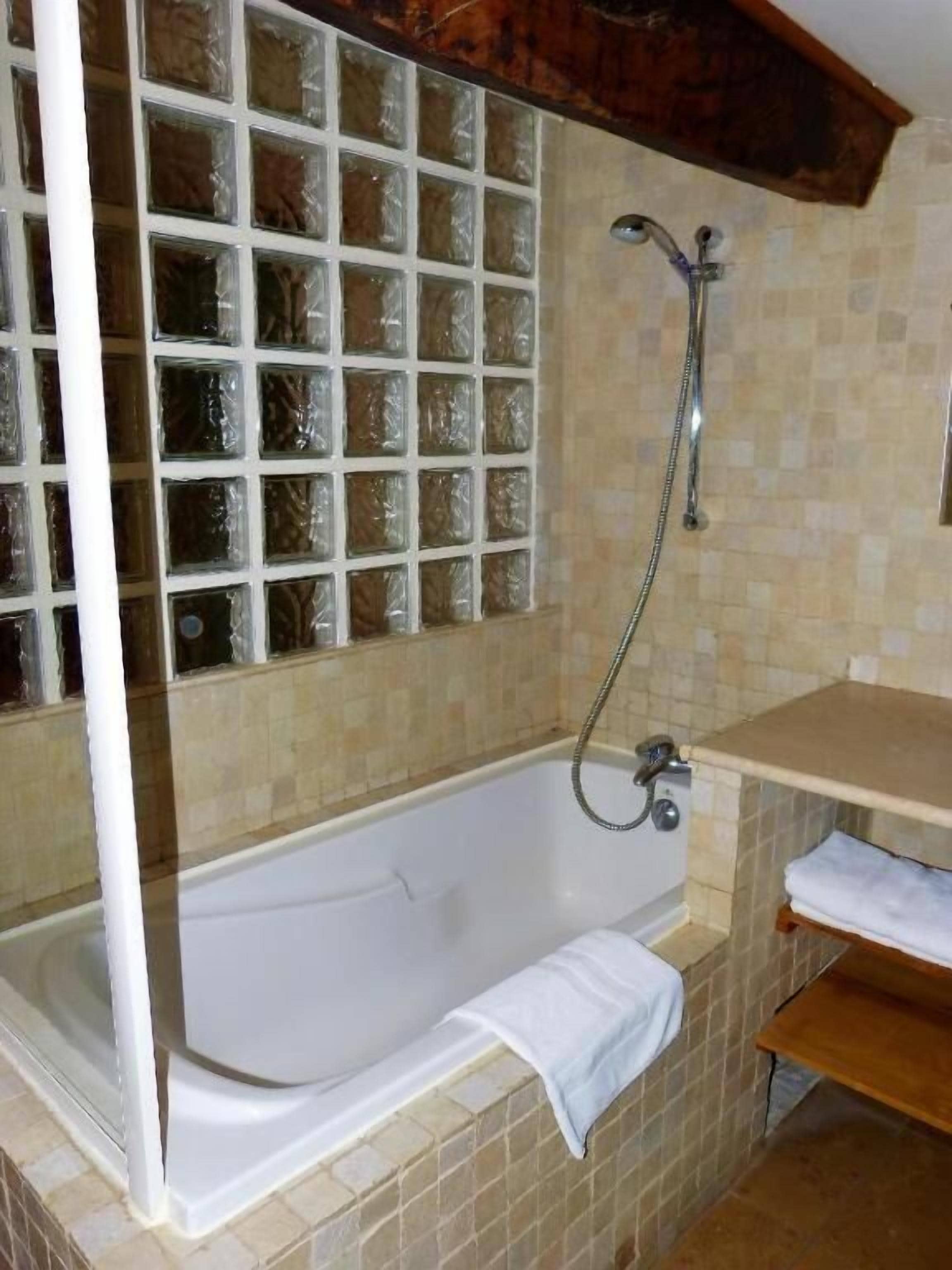 free toiletries, hair dryer, towels