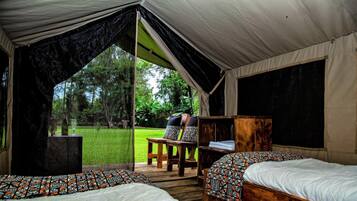 Basic Tent, 2 Twin Beds, Garden View (Bell Budget) | Bed sheets