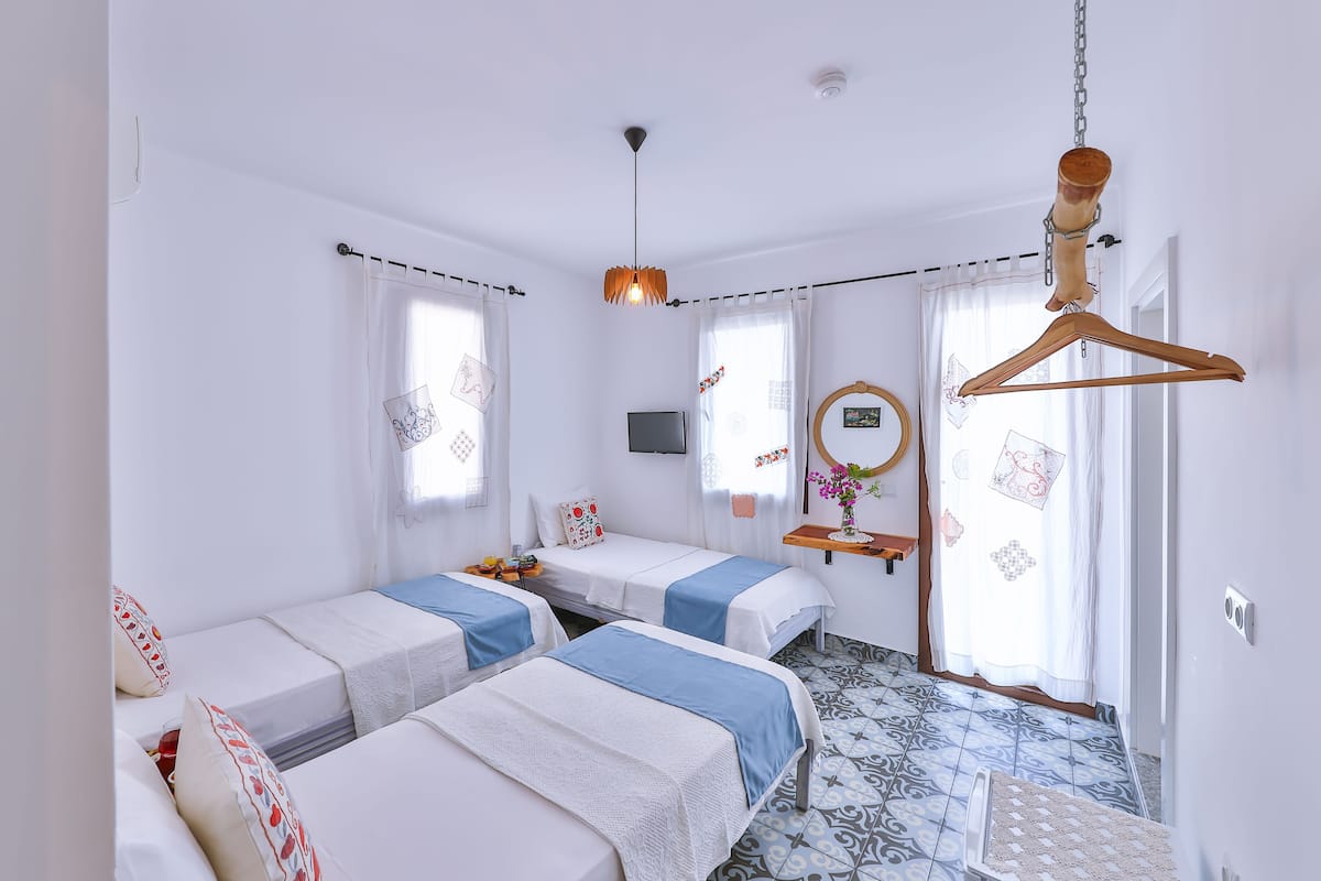 Minibar, tabla de planchar con plancha, wifi gratis y ropa de cama