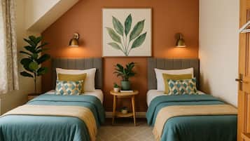 3 slaapkamers, een strijkplank/strijkijzer, gratis wifi, beddengoed