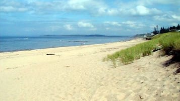 Vlak bij het strand