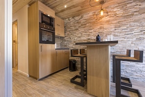 Apartment, mit Bad (Domaine du Jardin Alpin ) | Eigene Küche | Großer Kühlschrank, Mikrowelle, Ofen, Herdplatte