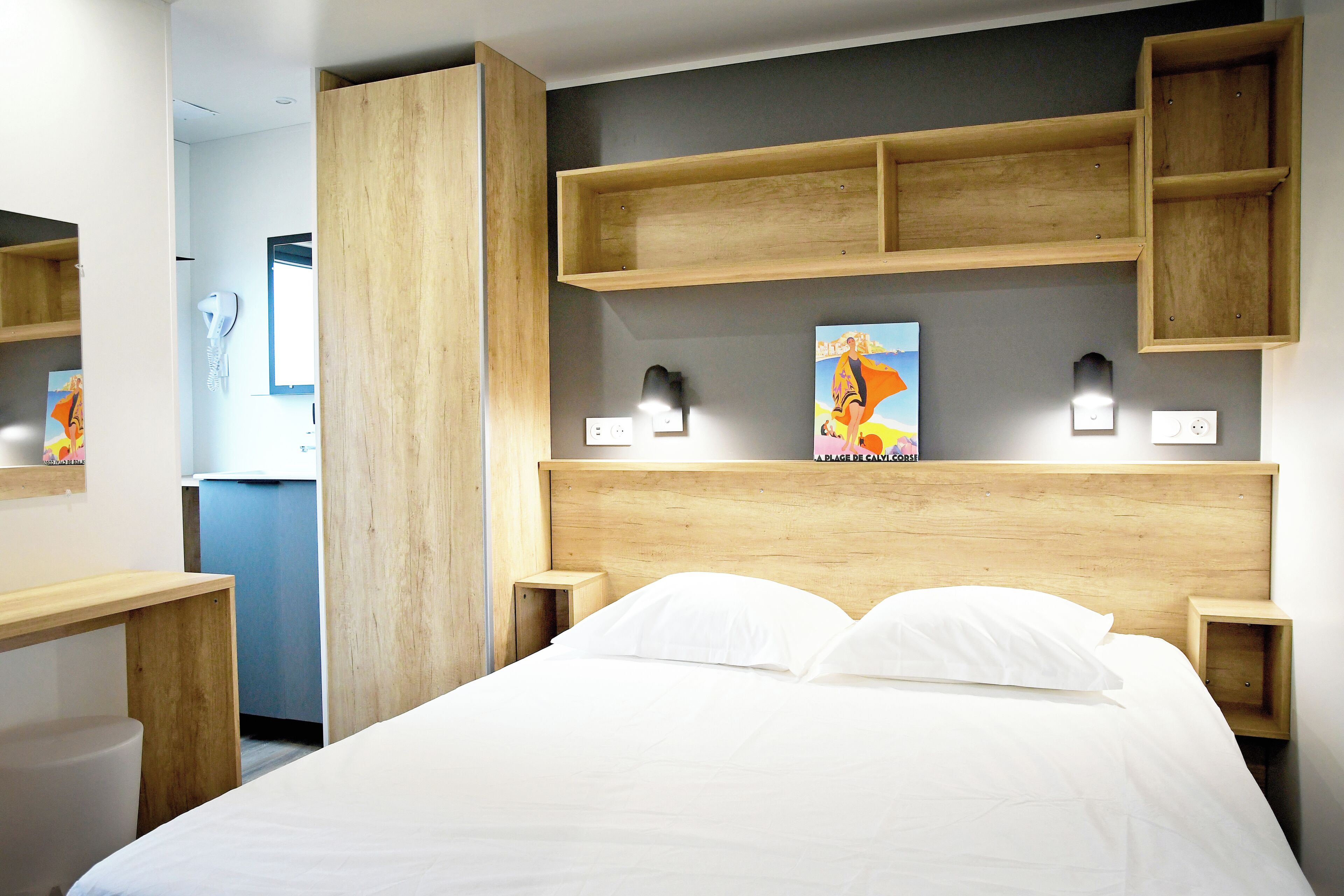 2 chambres, ameublement personnalisé