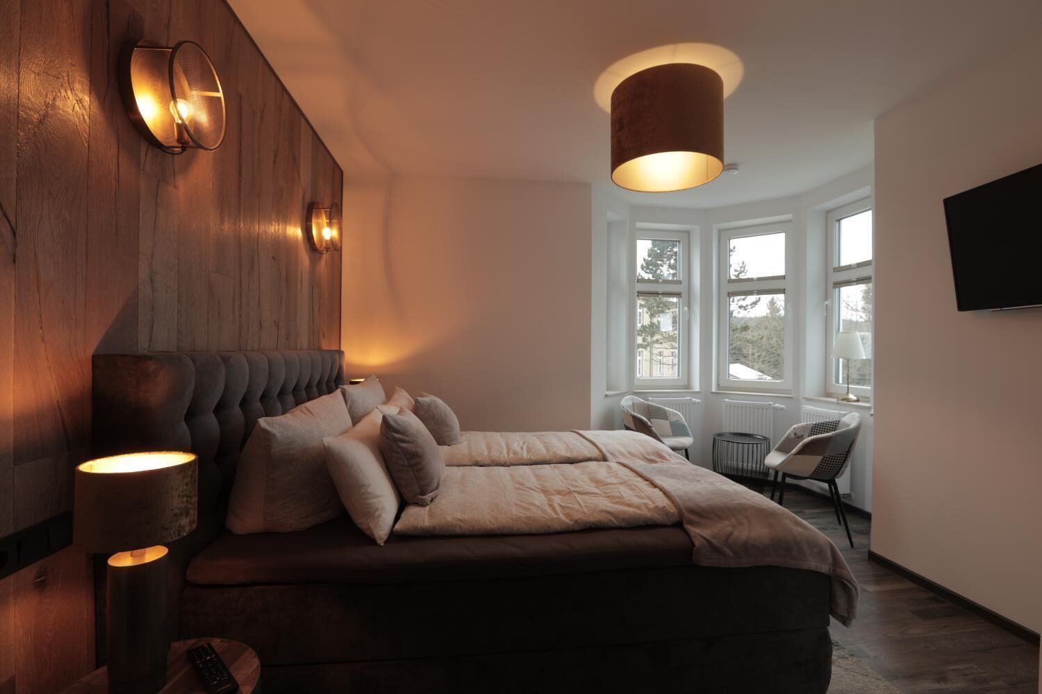 In-room safe, desk, blackout curtains, soundproofing