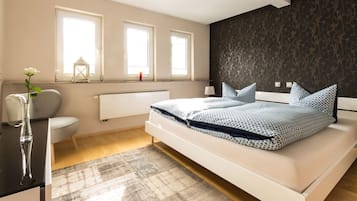 Ferienhaus, 2 Schlafzimmer (2 Etagen) | Verdunkelungsvorhänge, Bügeleisen/Bügelbrett, kostenlose Babybetten