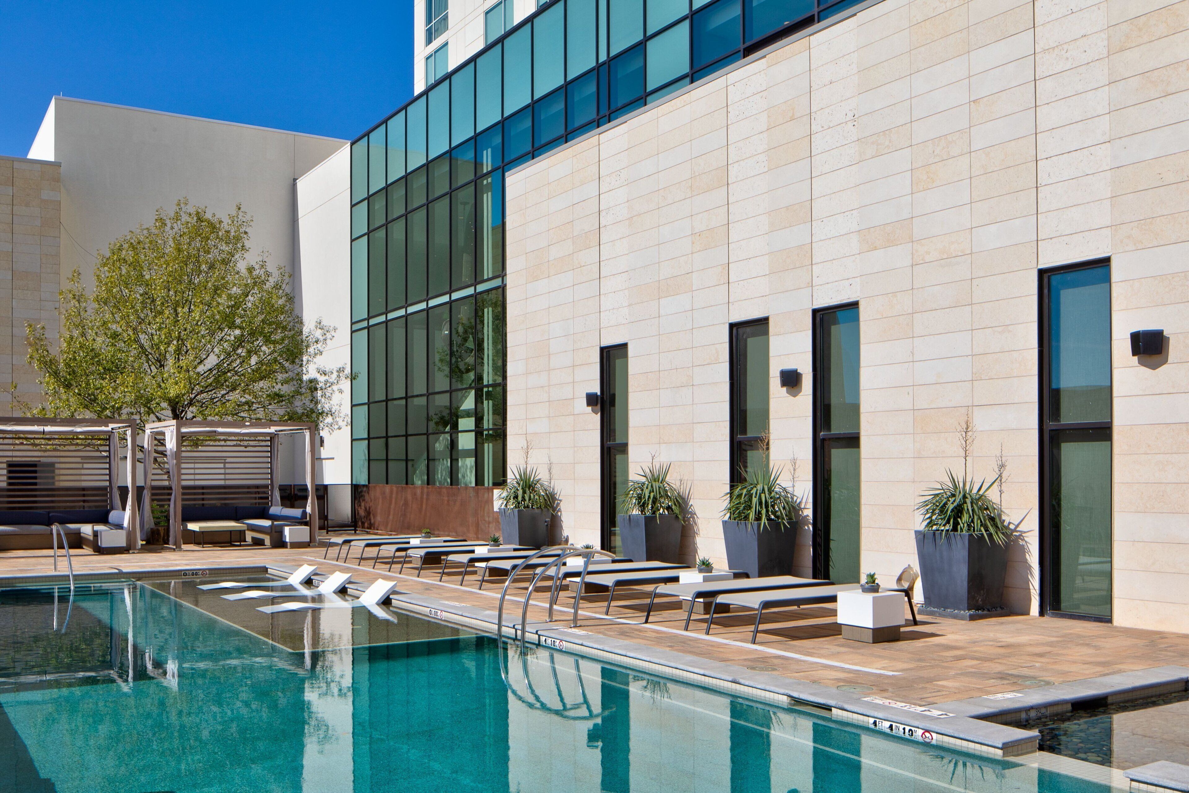 outdoor pool, open 10:00 am to 10:00 pm, pool cabanas (surcharge)