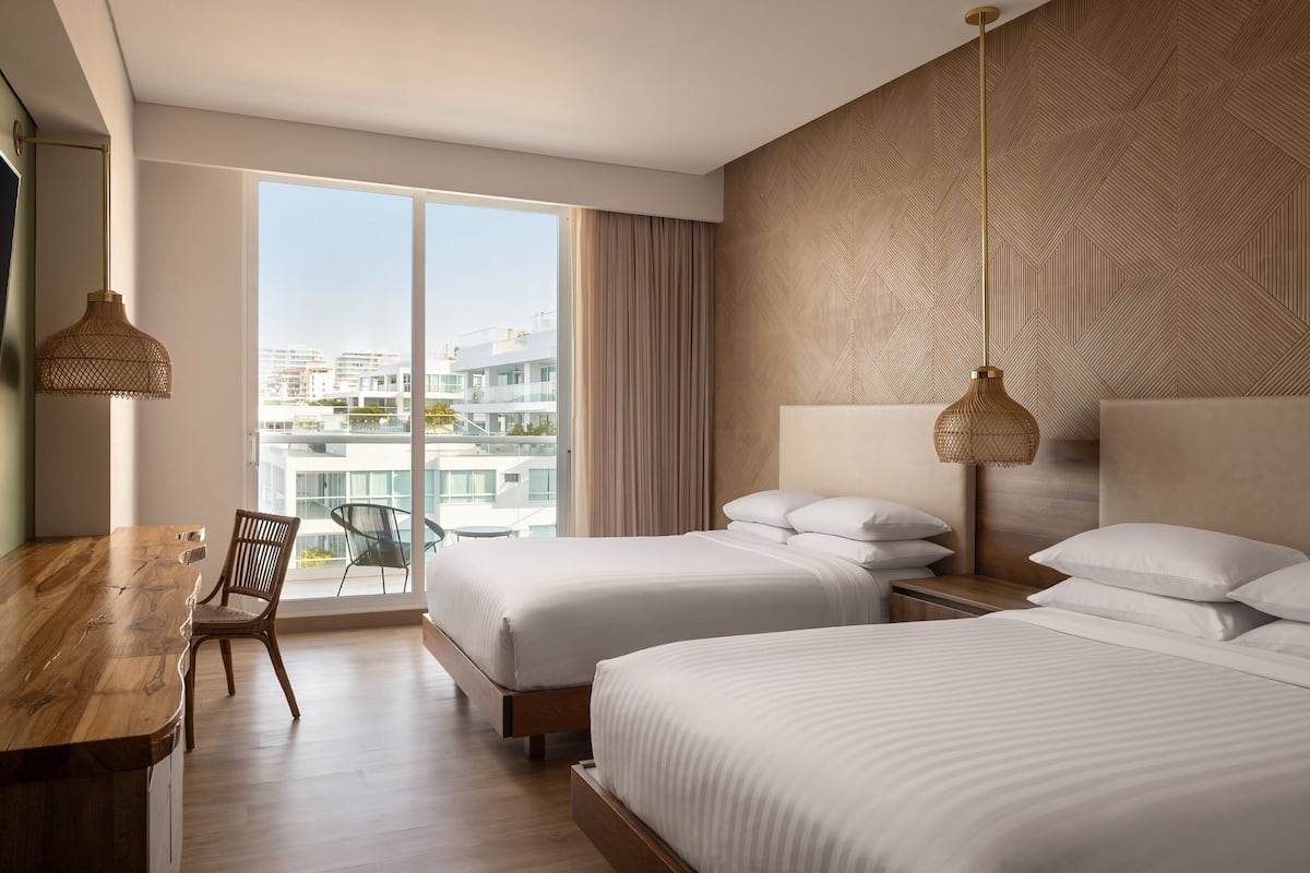 Classic Room, 2 Double Beds, Balcony | 1 bedroom, premium bedding, pillowtop beds, minibar