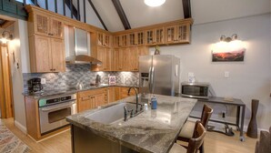 Condo, Multiple Beds, Fireplace | Private kitchen | Coffee/tea maker, fridge, microwave, stovetop - Babbling Brook Hideaway (Incline Village)