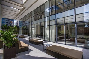 Terrace/patio - Large and complete studio at Berrini Ponte Estaiada (Cidade Monções)