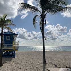 On the beach