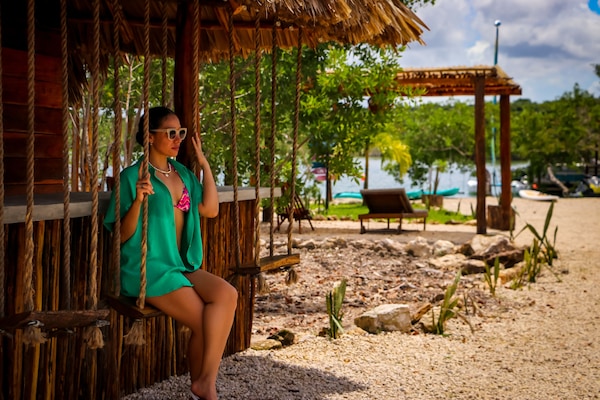 Private beach, free beach cabanas, beach shuttle, sun-loungers