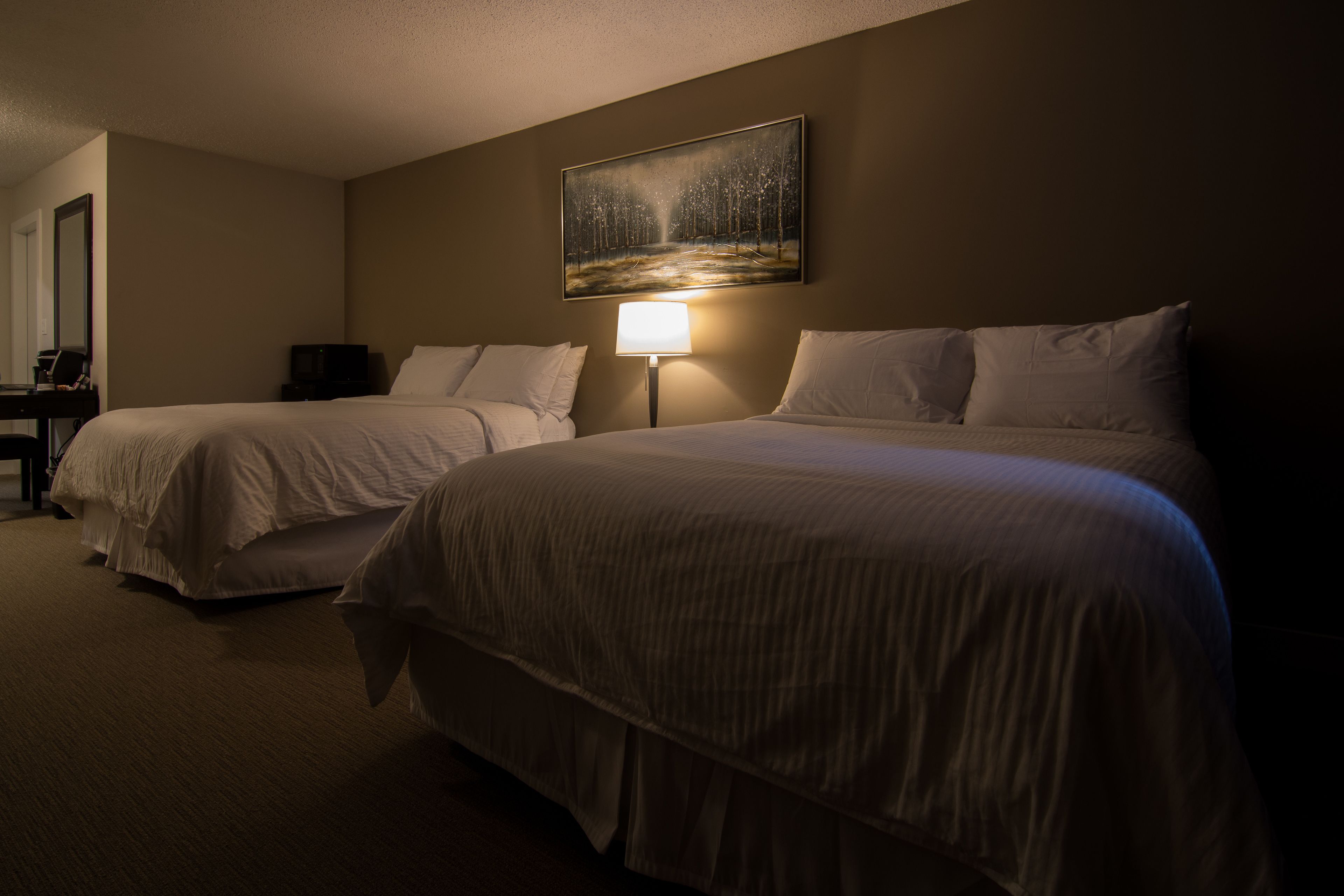 double room, 2 queen beds | blackout curtains, iron/ironing board, free wifi, bed sheets