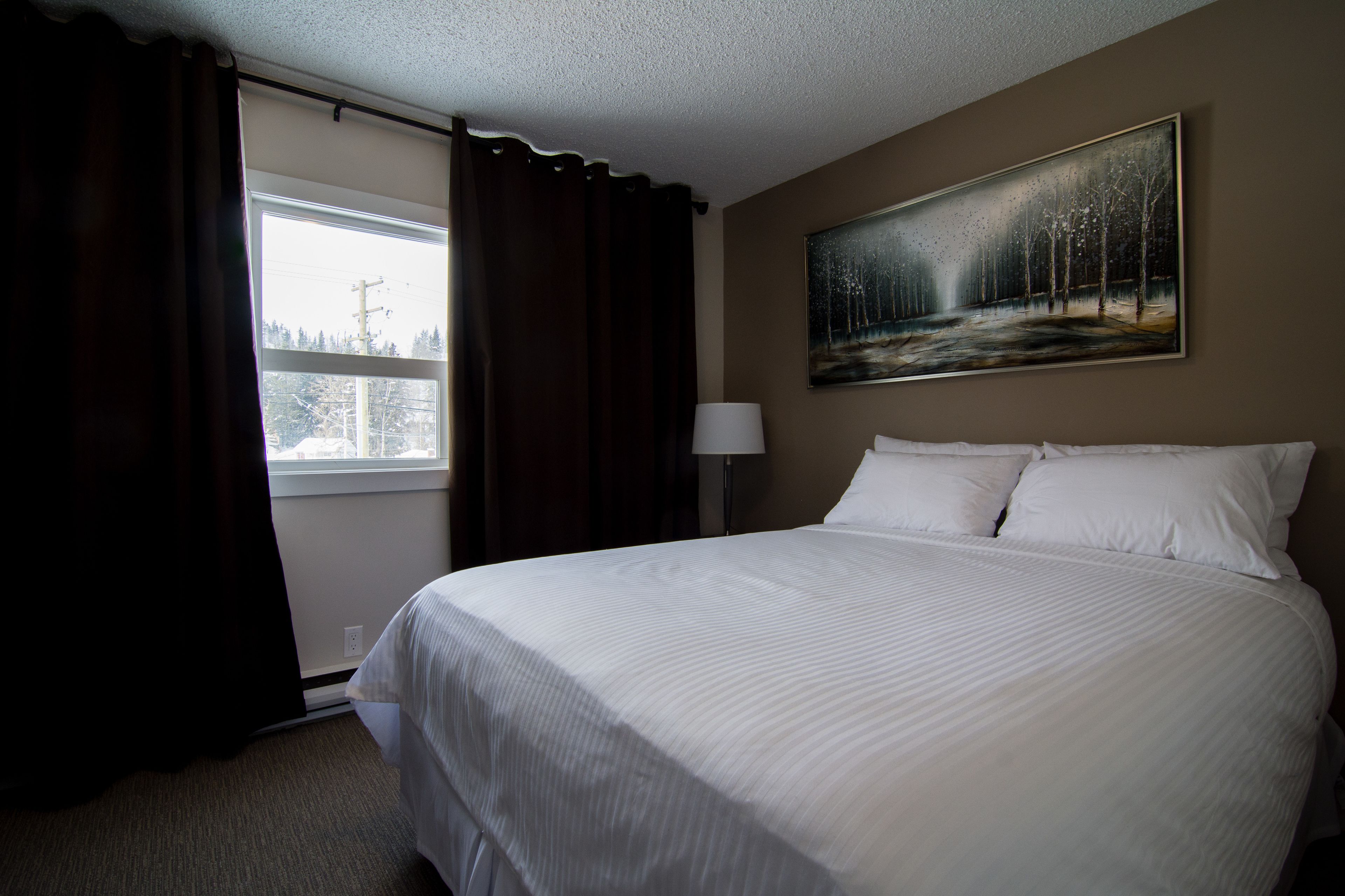 Suite, 1 Queen Bed | Blackout curtains, iron/ironing board, free WiFi, bed sheets