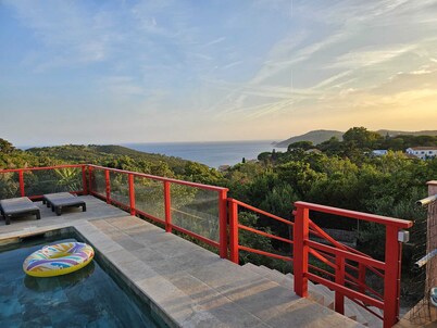 nudist paradise   villa with swimming pool very nive view on the sea