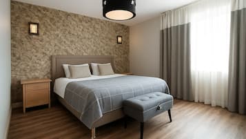 1 chambre, literie de qualité supérieure, matelas mémoire de forme