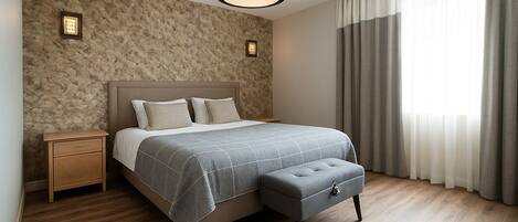 1 bedroom, premium bedding, memory foam beds, minibar