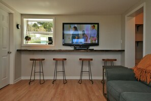 TV, video games, DVD player, table football