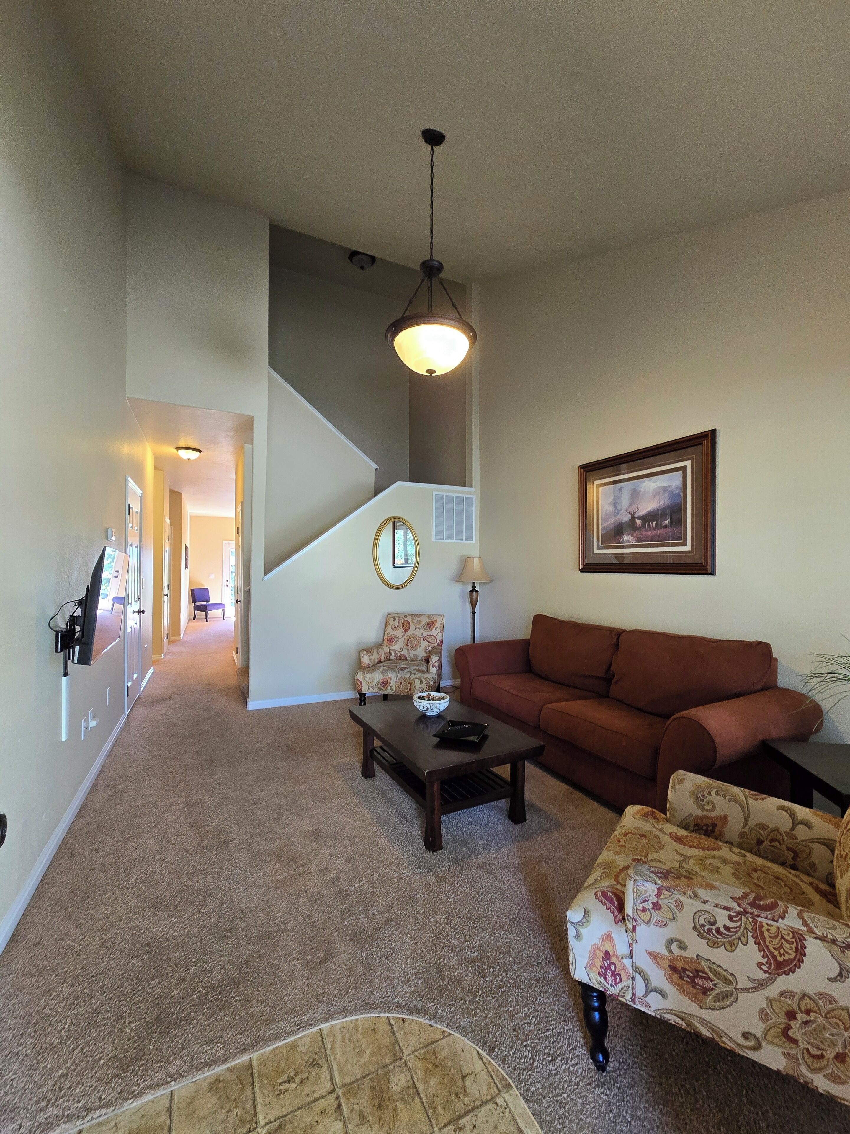 Smart TV, DVD player, video library, stereo