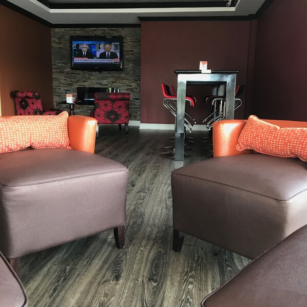 Sittområde i lobbyn