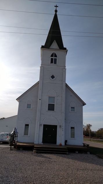 Front of church