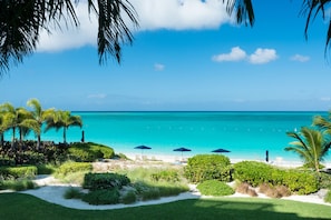 Sun-loungers, beach towels