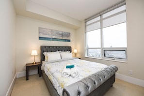 奢華公寓客房, 多張床, 城市景 | 高級寢具、記憶棉床墊、獨特設計、獨特裝修