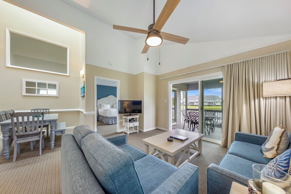 Televisión y reproductor de DVD 