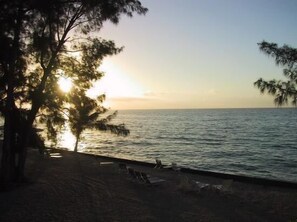Enjoy breathtaking ocean views from this serene beachfront setting.