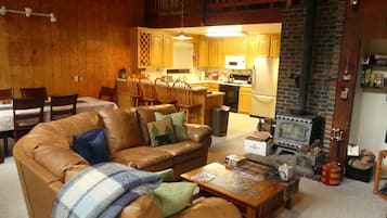 TV, Netflix, DVD player, foosball