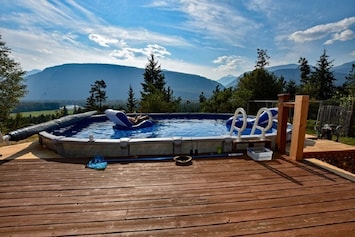Come out our sliding door and right into the pool with great views!