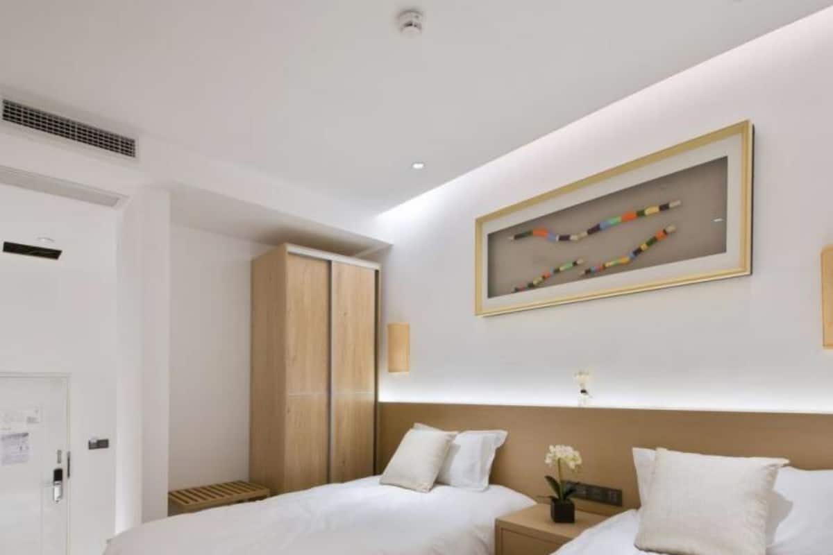 Kamar Twin Deluks | Wi-Fi gratis dan seprai linen