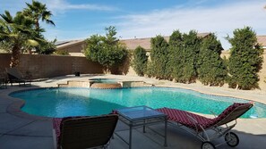 Outdoor pool, a heated pool - Splendid Vacation Home! Pool, spa, 2 masters! (Indio)