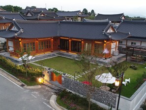 Majoituspaikan julkisivu