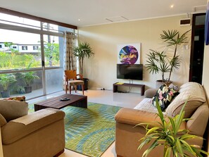 House, 3 Bedrooms | Living area | Flat-screen TV - Kidsfirst Apartment 4 (Suva)