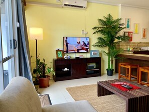 独立别墅, 1 间卧室 | 起居区 | 平板电视