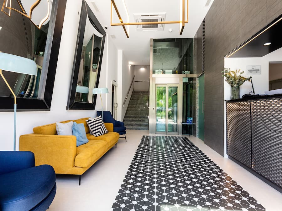 Lobby sitting area