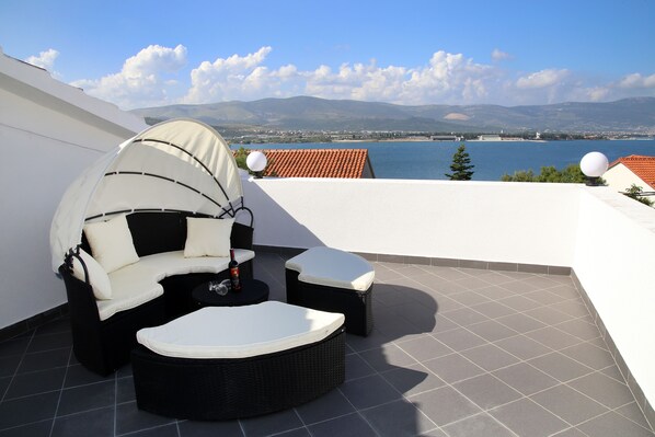 House, 4 Bedrooms, Private Pool | Terrace/patio - Luxury house with pool near the sea (Trogir)