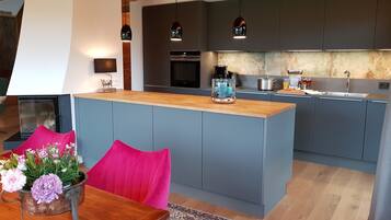 Apartment (Kaiserkrone) | Private kitchen | Fridge, oven, stovetop, dishwasher