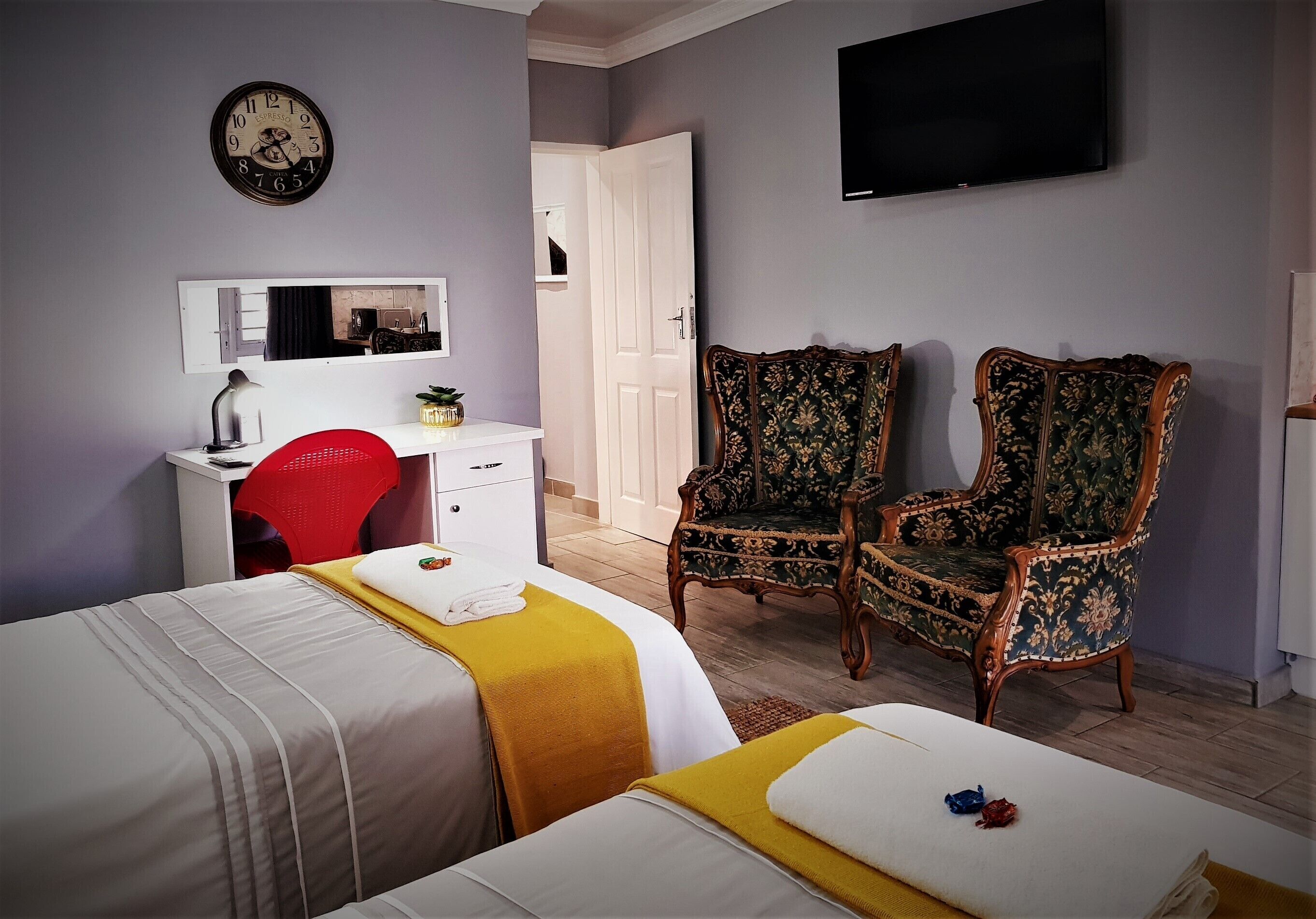 Double or Twin Room, Garden View | In-room safe, individually decorated, individually furnished, desk