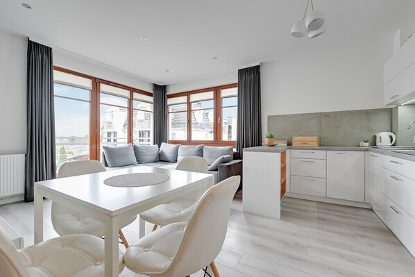 Comfort-Apartment, 2 Schlafzimmer, Balkon (6 people) | Wohnzimmer