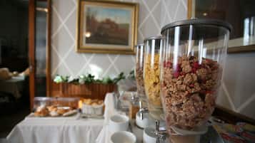 Daily buffet breakfast (EUR 8 per person)