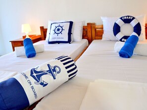 Blackout curtains, soundproofing, iron/ironing board, cots/infant beds