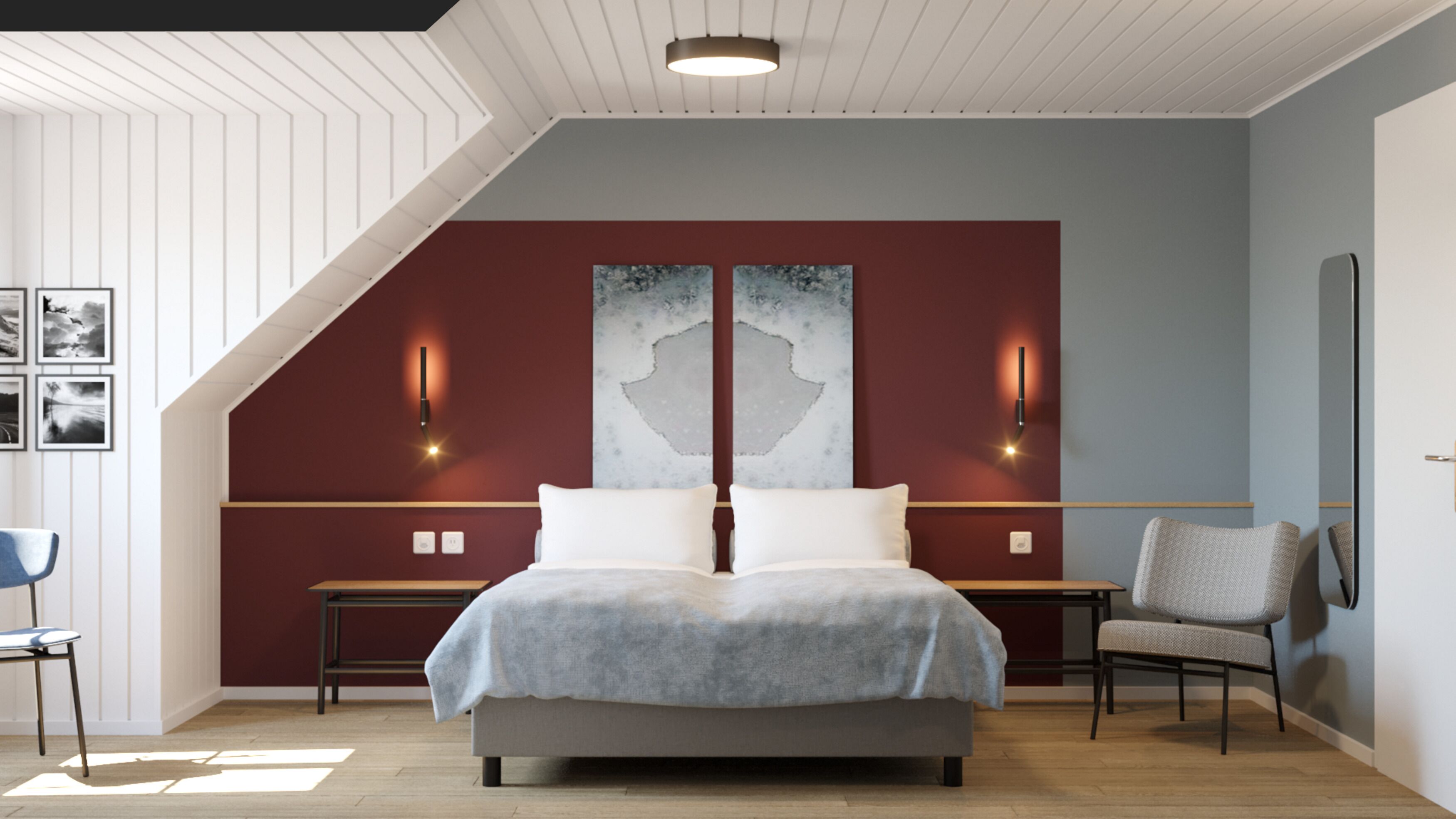 family room, lake view | 1 bedroom, premium bedding, minibar, in-room safe