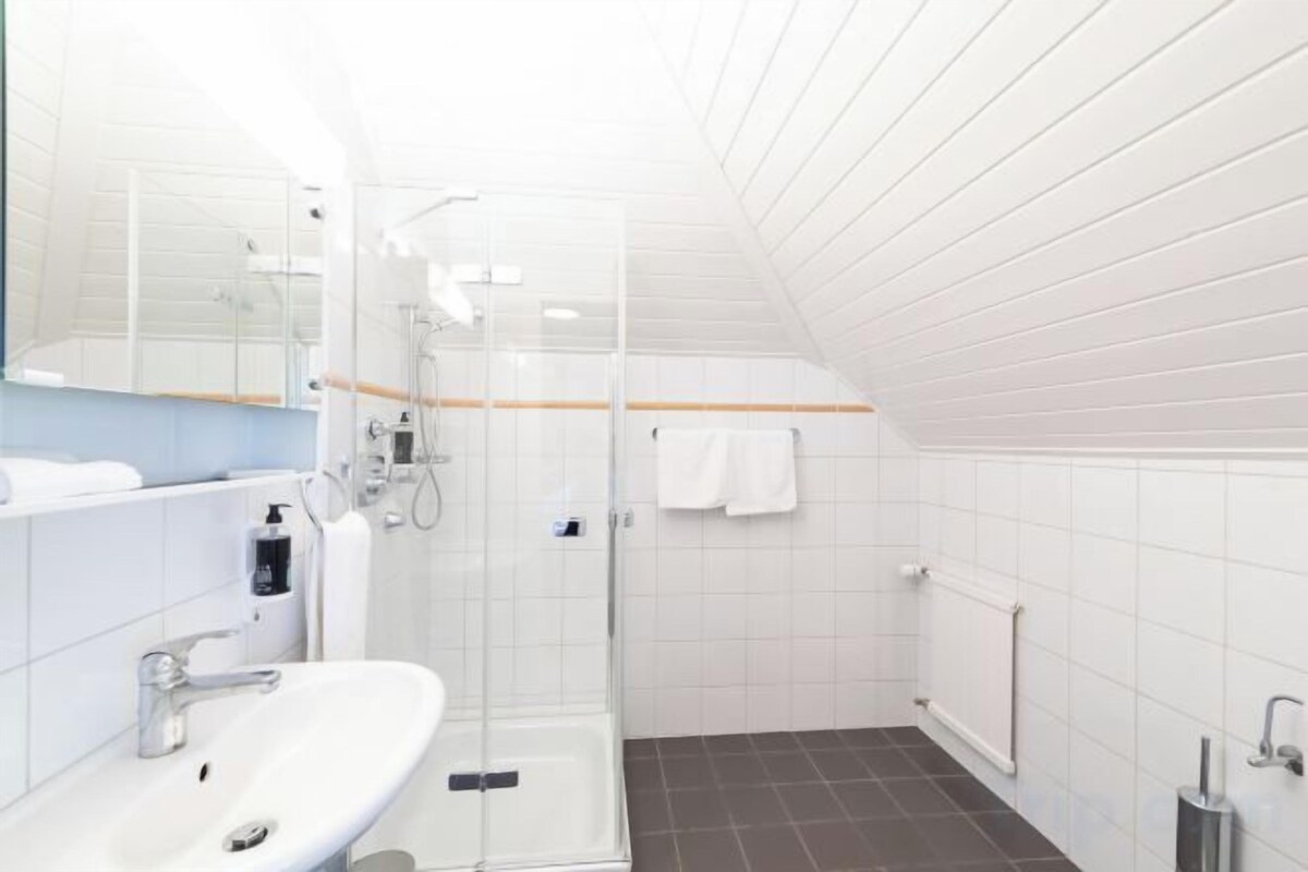Baño | Secador de pelo, toallas, jabón y champú