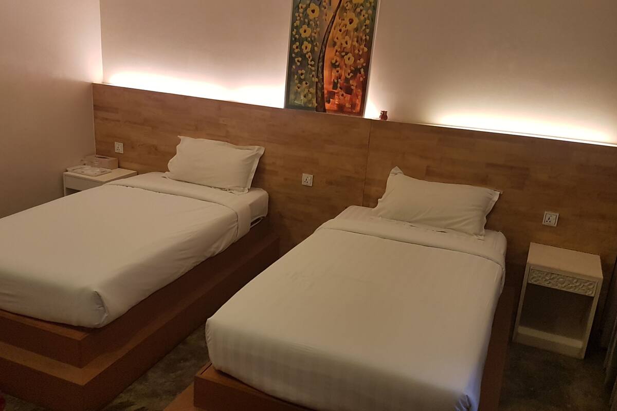 Habitación Deluxe con 2 camas individuales | Minibar, escritorio, wifi gratis