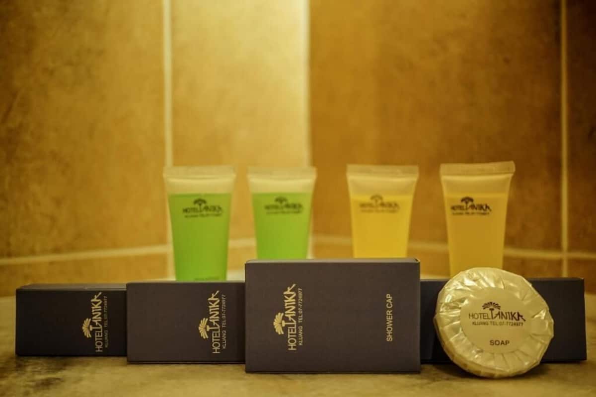 free toiletries, hair dryer, slippers, bidet