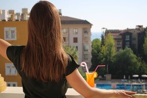 1 slaapkamer, een minibar, een kluis op de kamer, beddengoed